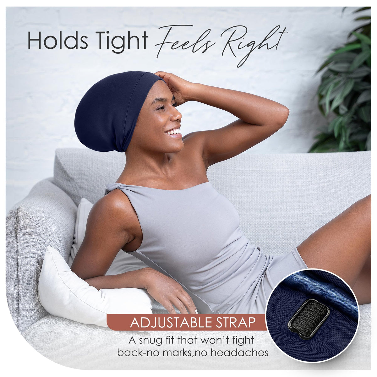 CAPLORD side profile worn by model demonstrating comfortable coverage