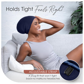CAPLORD side profile worn by model demonstrating comfortable coverage