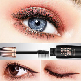 Cappuvini application demo on lashes illustrating clump-free layering benefit