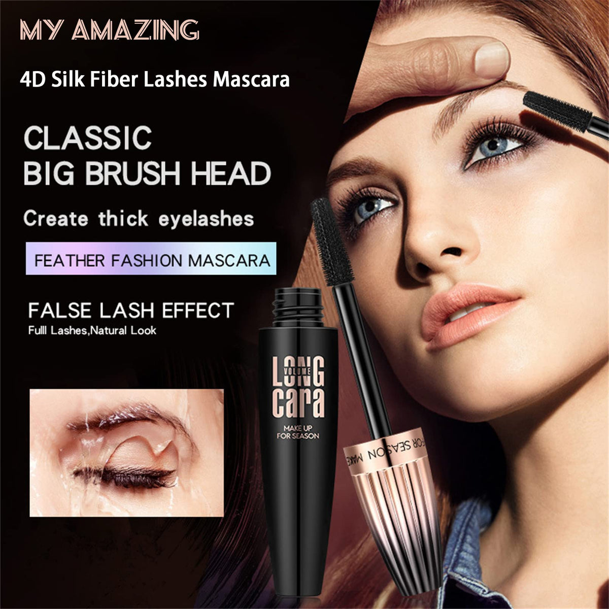 Cappuvini wand brush detail highlighting fanning bristles for precise application