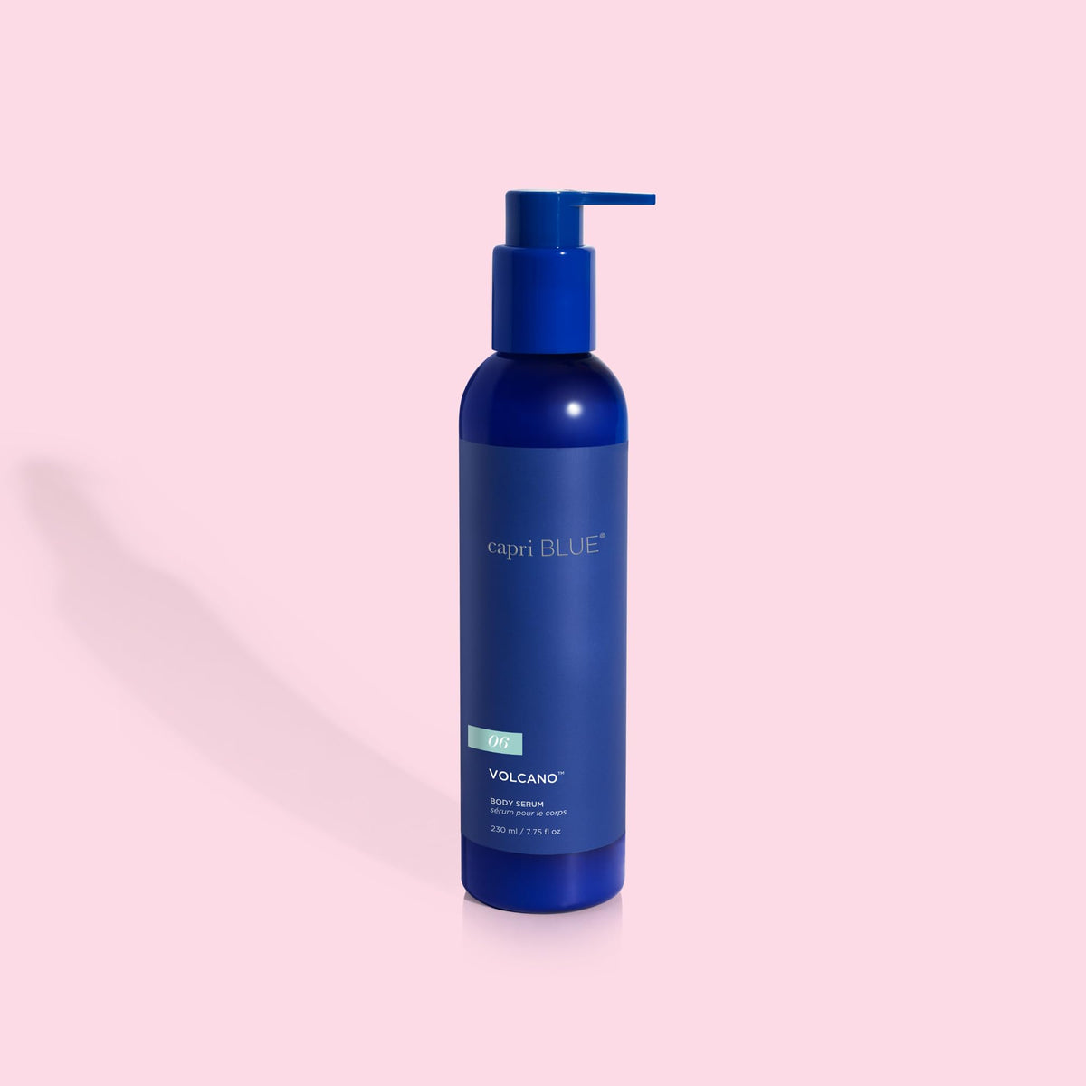 Capri Blue serum on bathroom vanity lifestyle scene creating a scented self-care moment