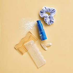 Capri Blue powder texture close-up showing fine absorbent powders for oil control