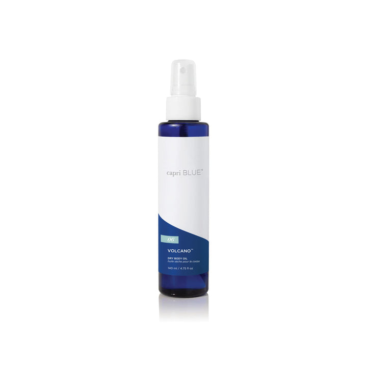 Capri Blue front packaging showing Volcano dry oil and luxury scent