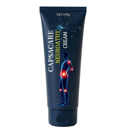 Capsacare front packaging showing 100g tube and clear labeling for easy identification