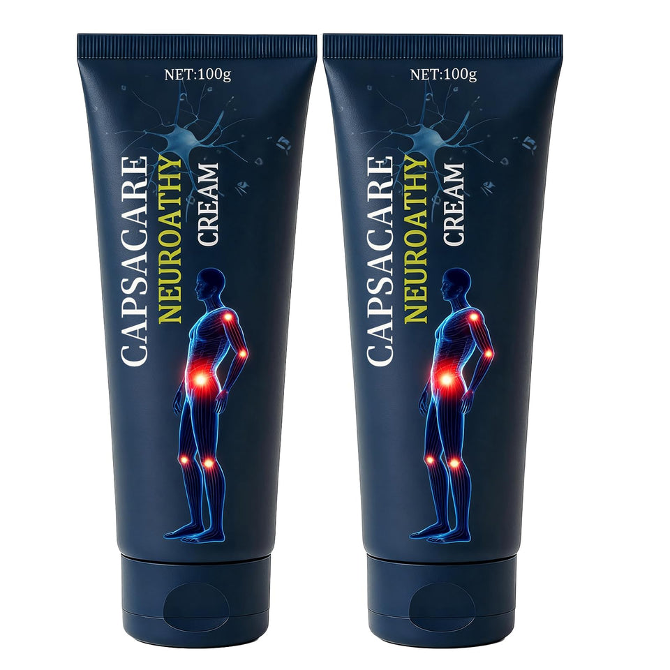 Capsacare front tube view showing product and branding benefits