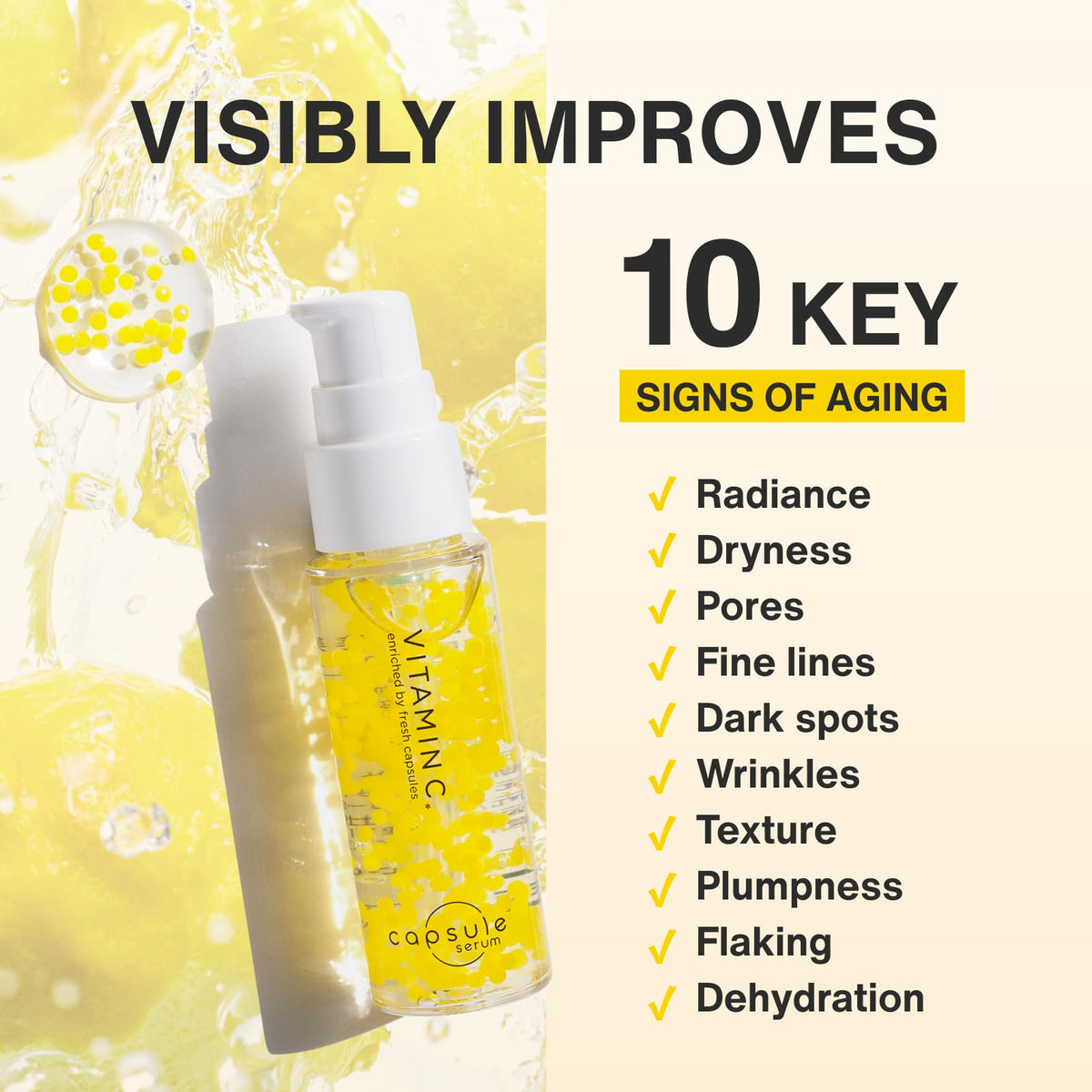 CAPSULE SERUM open capsule dispensing serum, easy fresh-application benefit