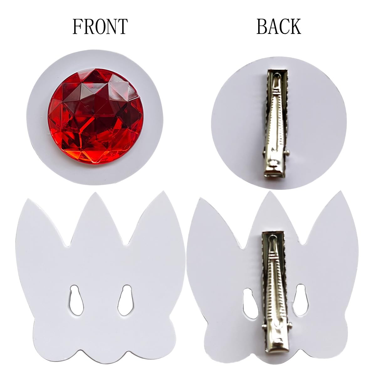 CAPXXINN moon clip beside ruler showing 2" and 2.35" sizes for scale and fit guidance