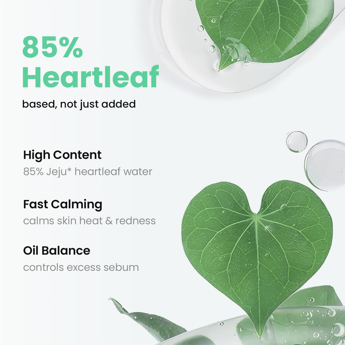 caraseoul closeup label highlights heartleaf concentration and safety