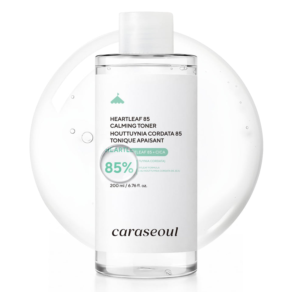 caraseoul front bottle shows calming toner packaging and brand clarity