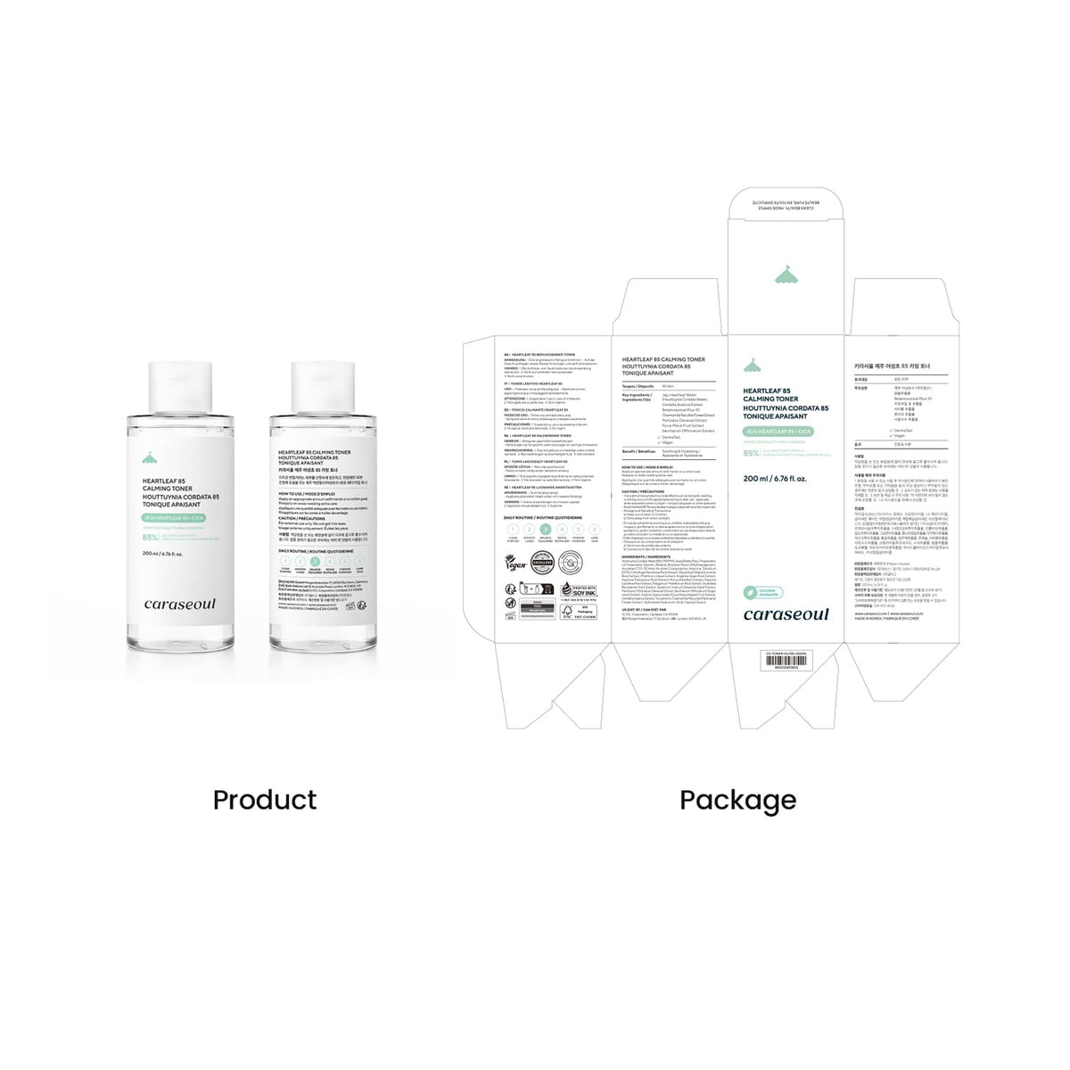 caraseoul lifestyle bathroom shelf shows toner integrated into routines