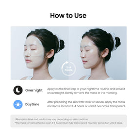 caraseoul lifestyle scene of overnight sleep mask for nighttime care