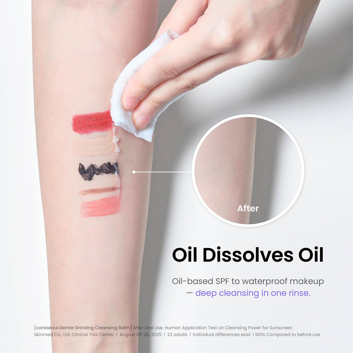 caraseoul balm-to-oil texture close-up demonstrating easy melting