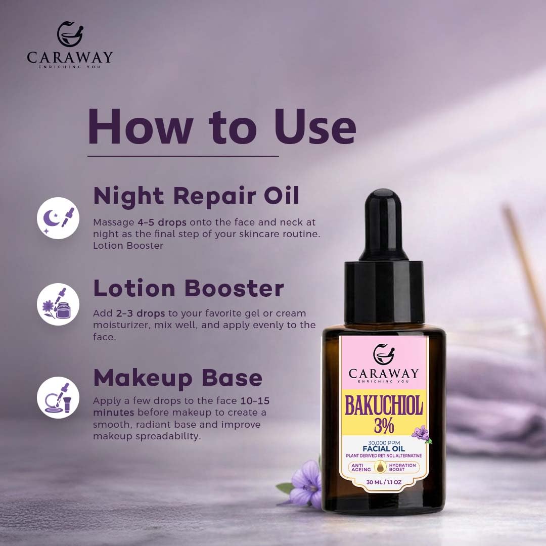 CARAWAY oil in hand demonstrating easy application and hydration benefit