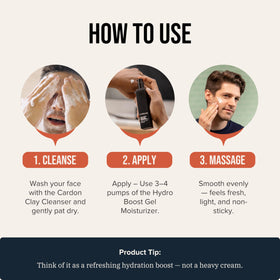 Cardon label and ingredient list highlighting clean, paraben-free formulation