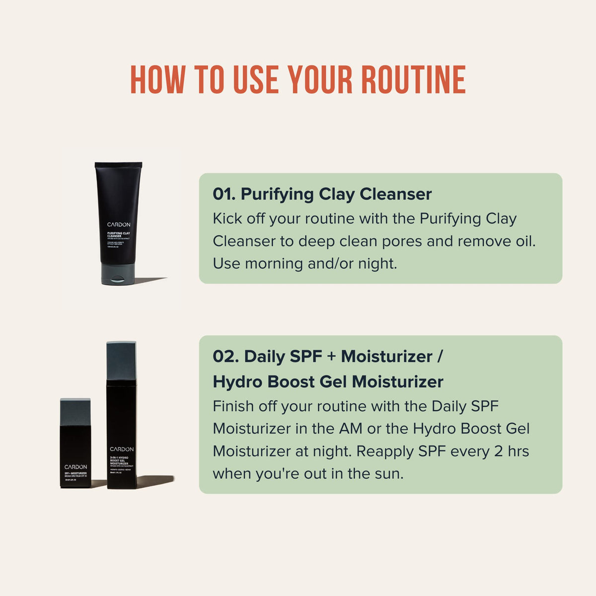 Cardon set in a bathroom morning routine scene illustrating fast, everyday protection