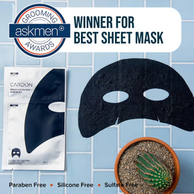 Cardon mask being applied showing easy use and even coverage benefit