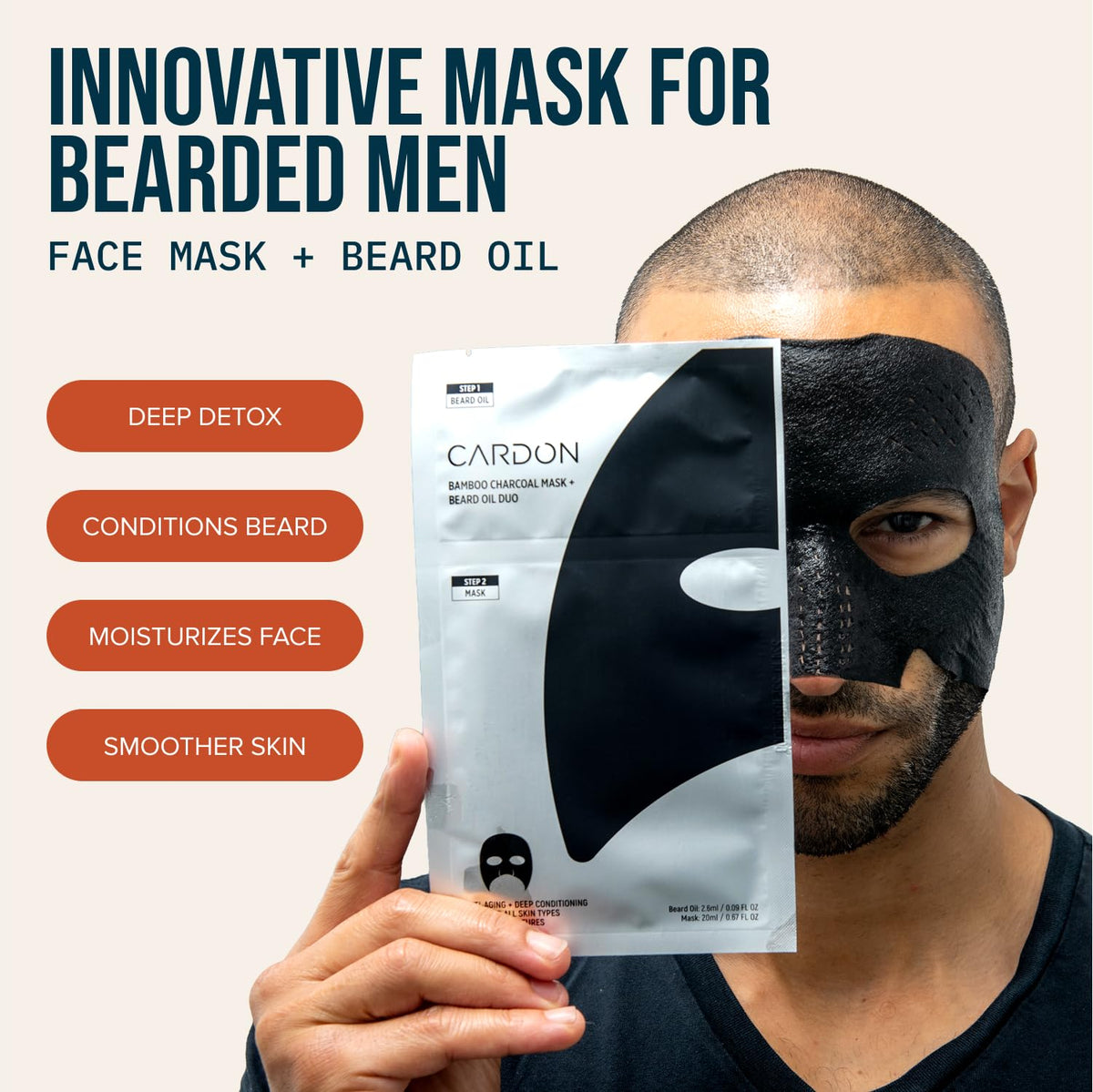Cardon close-up of sheet mask texture highlighting serum absorption benefit