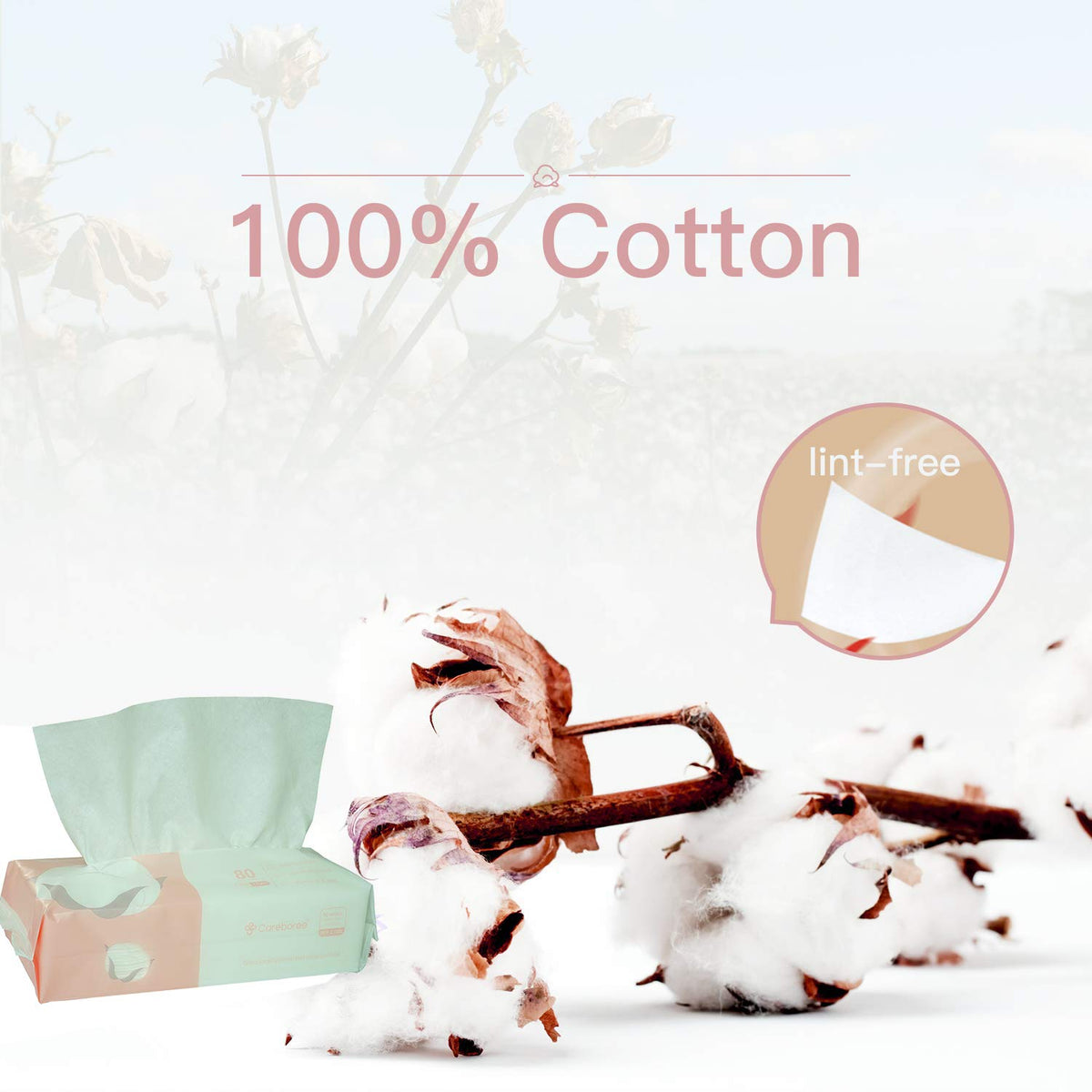 careboree close-up cotton weave highlighting pure cotton softness and durability