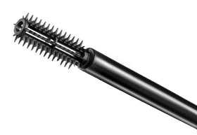 Careline black mascara texture swatch showing smooth, even coating