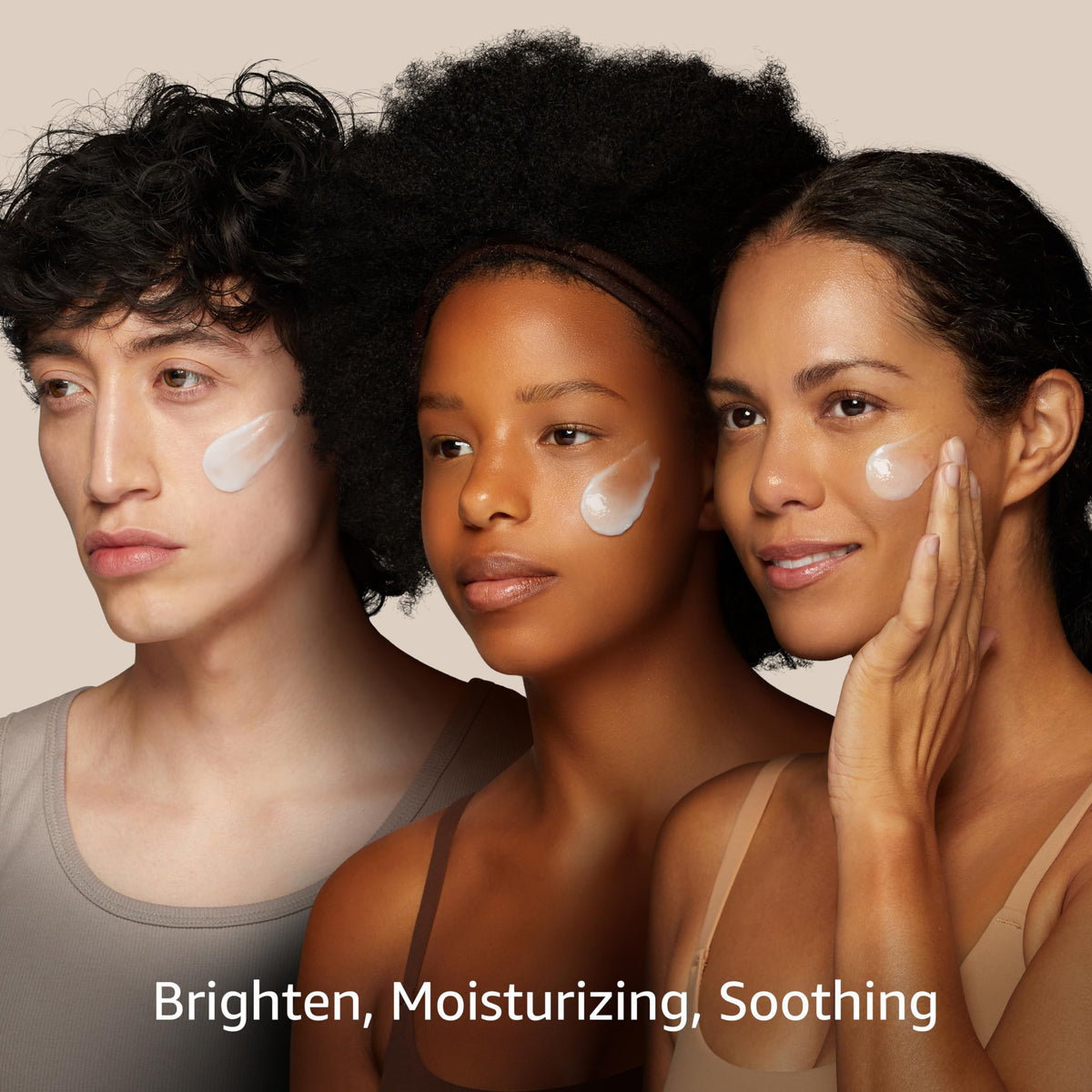 CARE:NEL cream on fingers demonstrating easy application and lightweight feel