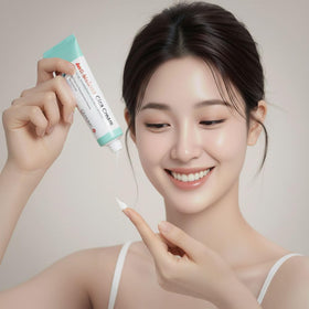 CARE:NEL ingredient label highlighting 5% niacinamide and 2% Centella benefits