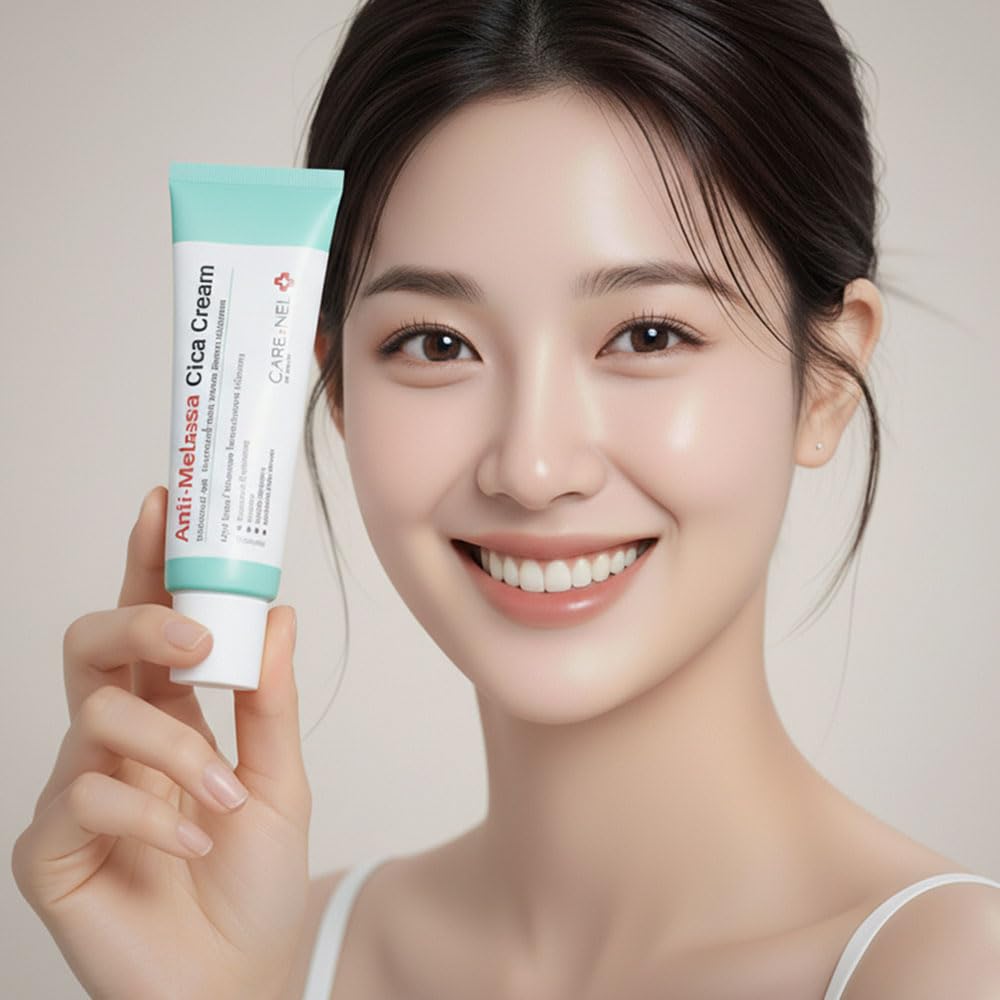 CARE:NEL cream texture close-up showing silky formula for quick absorption