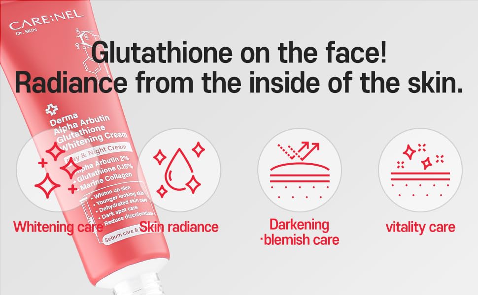 CARE:NEL cream applied on cheek demonstrating blendability and glow