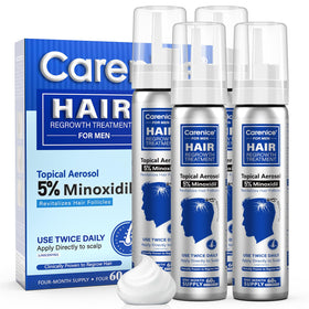 CARENICE front packaging showing unscented minoxidil foam for clear purchase decision