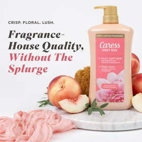 Caress close-up of foam texture demonstrating rich hydration and softness