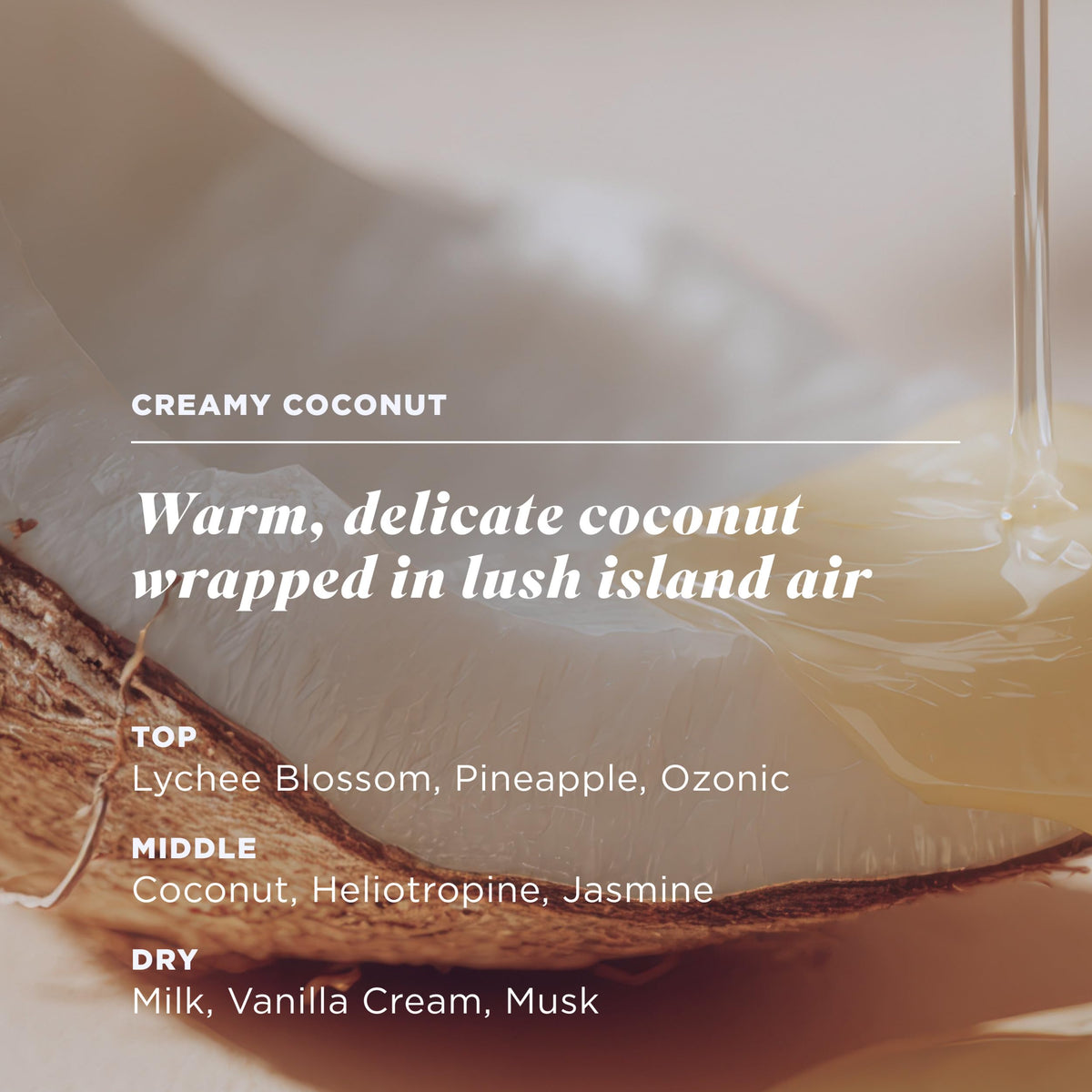 Caress label detail highlighting peptides and collagen benefits