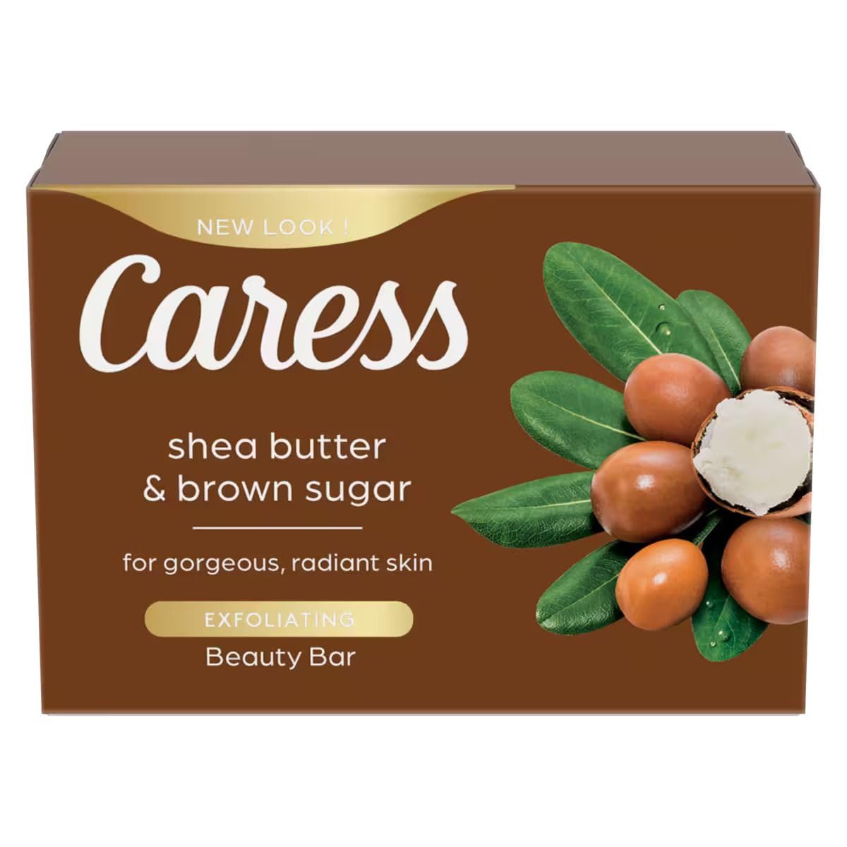 Caress bars arranged on shower shelf lifestyle scene suggesting indulgent everyday bathing