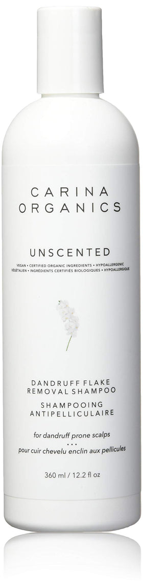 Carina Organics front bottle view showing label and unscented benefit