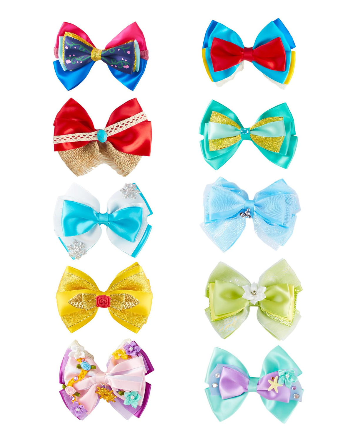 Carkno front packaging showing 10 princess bows and gift bag for easy gifting