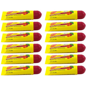 Carmex front packaging showing 12-pack for convenient supply
