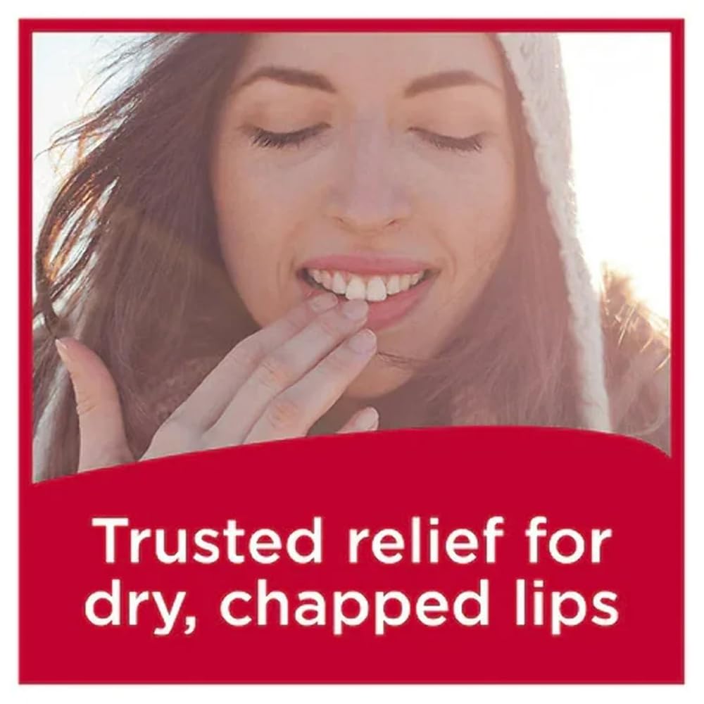 Carmex label and ingredients close-up highlighting SPF15 protection