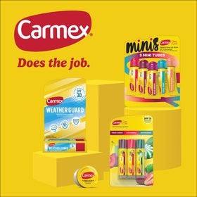 Carmex in-hand application showing quick, precise balm coverage benefit