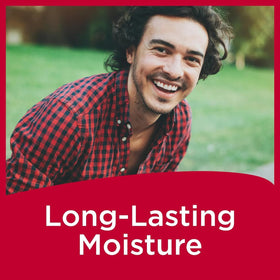 Carmex stick close-up texture revealing smooth emollient finish