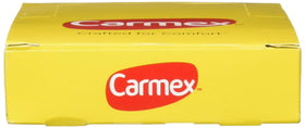 Carmex texture closeup of balm surface highlighting smooth application and moisture