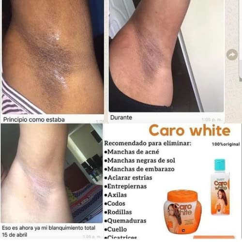 Caro White close-up texture of lotion and cream demonstrating quick absorption and smooth finish