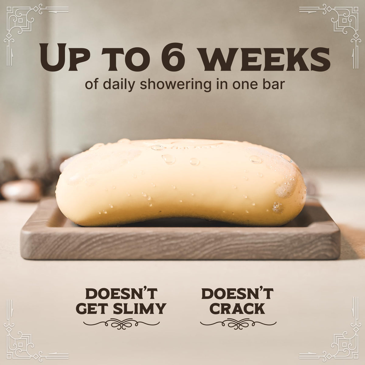 Carolina Castile Soap creamy lather on palm demonstrating gentle cleansing benefit