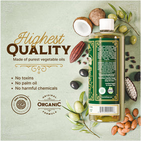 Carolina Castile Soap creating creamy lather on hands for gentle moisturizing cleanse