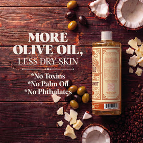 Carolina Castile Soap lather on hand showing gentle foam and moisturizing action