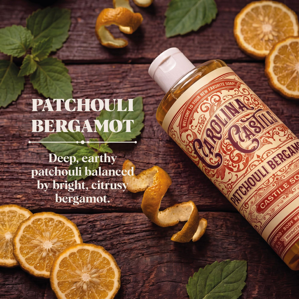 Carolina Castile Soap pouring texture demonstrates concentrated, creamy soap for less waste