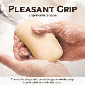 Carolina Castile Soap six stacked bars showing bulk value and long-lasting supply