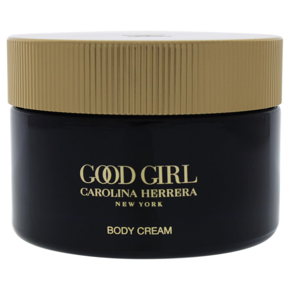 Carolina Herrera Good Girl cream texture close-up highlighting rich, fast-absorbing formula