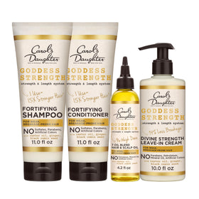 Carol's Daughter front packaging showing full Goddess Strong kit benefits