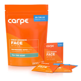 Carpe front packaging showing 15 wipes and energizing scent benefit