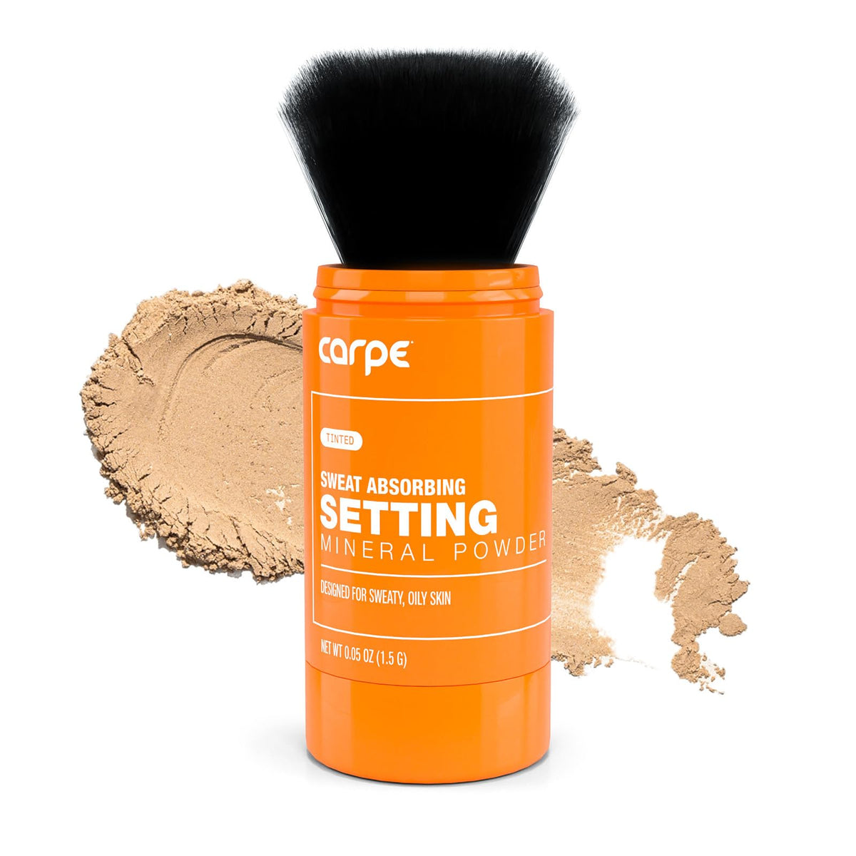 Carpe front packaging of translucent mineral powder showing brand and product