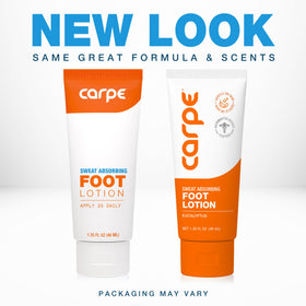 Carpe three lotion tubes with free applicator for precise, mess-free application