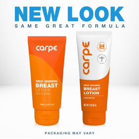 Carpe lotion texture close-up highlighting quick-dry finish